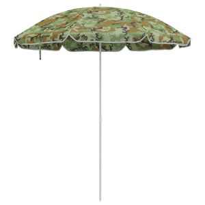 Helloshop26 - parassol de praia redondo - camuflagem - 206 cm