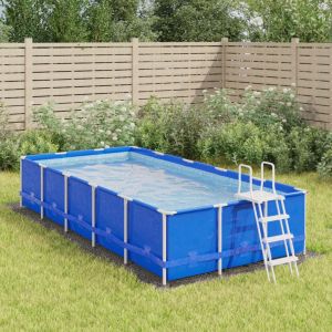 Pano para chão de piscinas 500x250 cm poliéster geotêxtil cinza pt9164