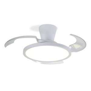 Ventilador de teto com 3 pás rebatíveis, ø90 cm, branco, motor de 25 w