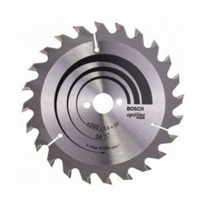 Lâmina de serra circular 160x20x2,6 mm para madeira - 48 dentes - Bosch - 2