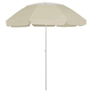 Guarda-sol de praia - helloshop26 - 300 cm - amarelo areia - inclinável - r