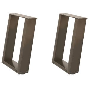 Pés de mesa - helloshop26 - conjunto de 2 - aço termolacado - design inclin