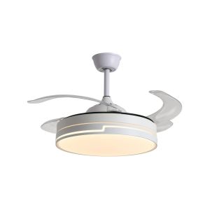 Ventilador de teto robin branco - moderno - para a casa - pintado - cabo el