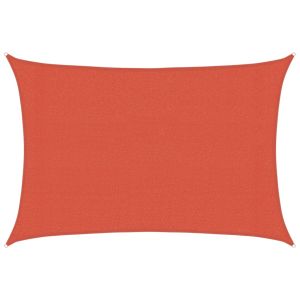 vidaXL toldo de vela hdpe terracota 160 g/m² 3x4,5 m