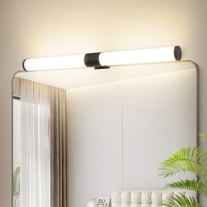 Nettlife luminária de parede com espelh LED preto 60x16.8