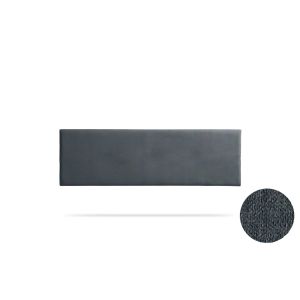 Cabeceira estofada nova aqualine 190x50x5 cm - cinza escuro - moonia