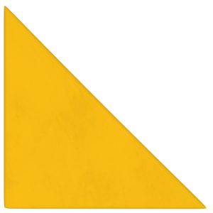 Painéis de parede vidaxl 12 peças veludo amarelo 30x30 cm 0,54 m²