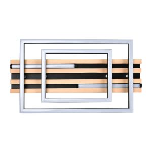 Nettlife lâmpada de teto LED integrado castanho 38x21
