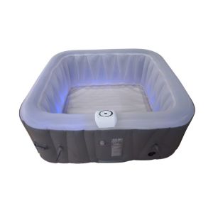 Spa inflável 4 lugares quadrado - sunspa - faixa de LED incluída - dimensõe