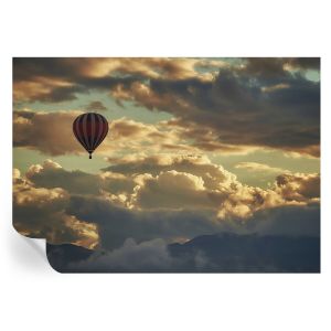 Papel de parede autocolante balão nas nuvens 208x146 tulup