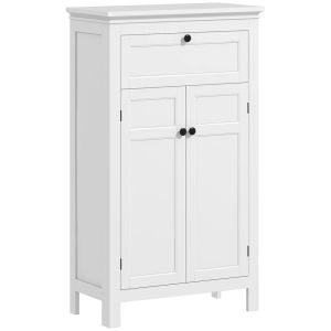 Armário casa de banho 60x30x102,5 cm mdf color blanco Homcom