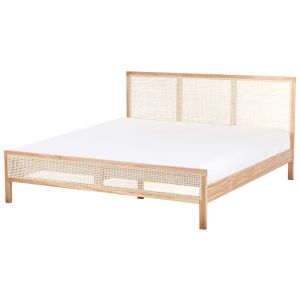 Cama madeira de pinho salernas 180 x 200 cm castanho claro