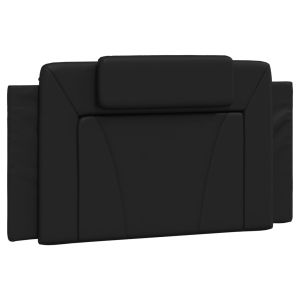 vidaXL cabecero de cama acolchado cuero sintético negro 100 cm