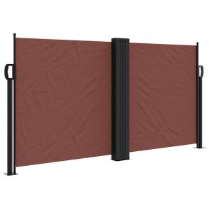 Toldo lateral retrátil 120x600 cm castanho