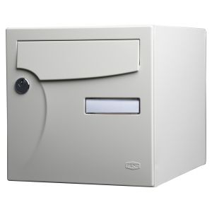Buzón estándar 1 puerta exterior renz acero marfil brillo