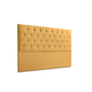 Cabeceira estofada ferrara aqualine 90x120x8 cm - mostarda - moonia