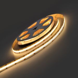 Cob 24v 12w/m LED strip, 1600 LEDs, luz neutra 4200k, 6750 lm, 8mm