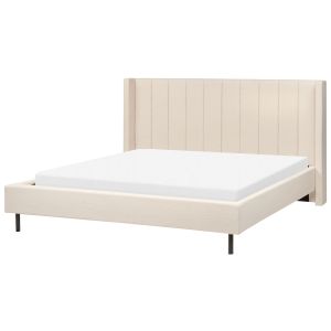 Cama bouclé villette 180 x 200 cm creme