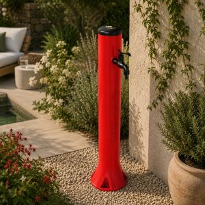 Fonte hdpe vermelha e engates rápidos sined fontana tritone rossa