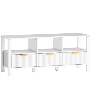 Móvel de tv 120x39,5x50 cm color blanco Homcom