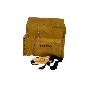 Bolsa de carpinteiro reforçada com porta-martelo de couro
