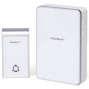 Aigostar ring dc - campainha sem fio ip44, 36 melodias, 3 volumes, LED