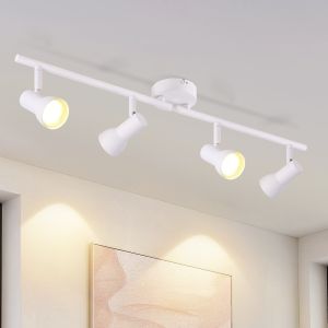 Nettlife luminária de teto branco gu10  60.5x8