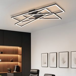 Nettlife candeeiros de teto LED preto 75x23.5