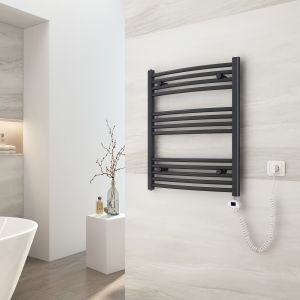 Emke radiador toallero 75x60 cm antracite 300 w com termóstato elétrico