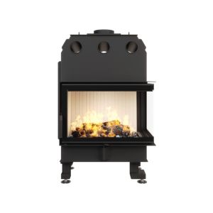 Lareira de canto inserir abertura direita energy 75x50x47 (15,1 kw) eco