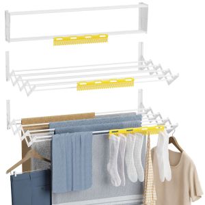 Newlux estendal de parede  (80x60x19cm) com capacidade de 9 m / 12 kg