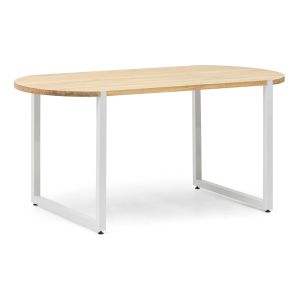 Mesa oval uley  160x80x75cm bl-na