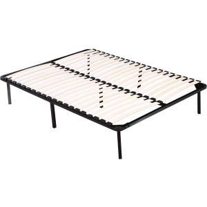 Estrutura de ripas + pés para colchão 140 x 190 cm - 20 ripas