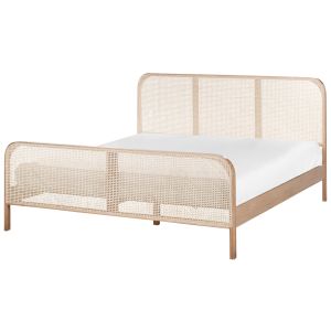 Cama madeira de pinho gonfaron 180 x 200 cm castanho claro