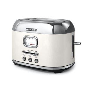 Muse - torradeira - 1000w - 2 slots - collection of inspiration - creme/aço