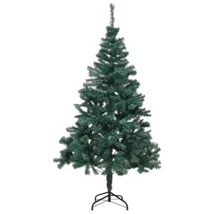 Hi árvore de natal com suporte de metal 180 cm verde