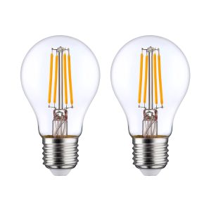 Pack de 2 lâmpadas LED de filamento standard E27 8w equi.60w 806lm 2700k