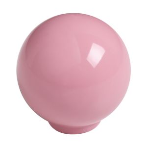 Puxador esfera abs 34mm rosa brilhante, lote com 50