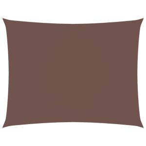 vidaXL toldo de vela rectangular tela oxford marrón 3,5x4,5 m