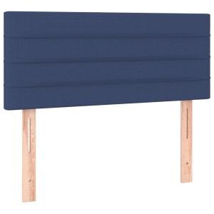vidaXL cabecero de tela azul 80x5x78/88 cm
