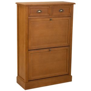 Sapateiro de madeira marrom 80x33x120,5