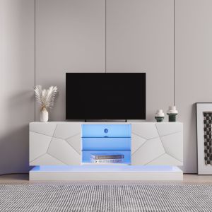 Móvel de tv branco fosco 60x160x38,5cm