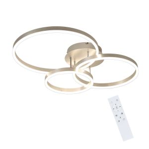 Nettlife plafón prateado LED 82x58