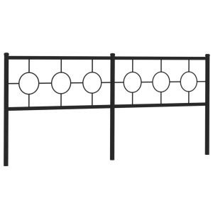 vidaXL cabecero de metal negro 193 cm