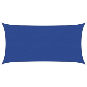 vidaXL toldo de vela hdpe azul 160 g/m² 2x4 m