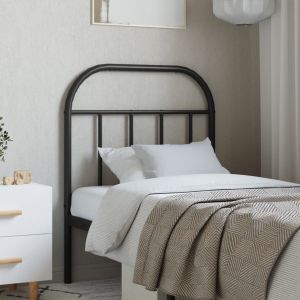 Cabeceira de cama 75 cm metal preto ptob2724