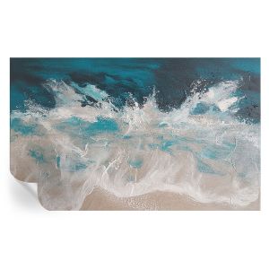 Papel parede adesivo ondas do oceano 416x254 tulup
