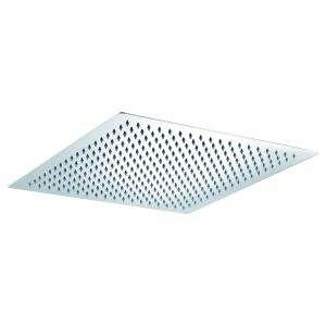Espalhador de chuveiro quadrado cinza com acabamento cromado 41x41 [imex®]