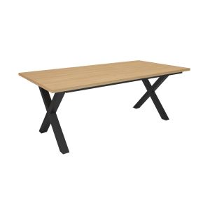 Mesa sala de jantar, 194x90x74 cm, carvalho soft