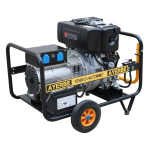 Gerador a diesel 12500 hatz mn monofásico 10 kva arranque elétrico 230 v